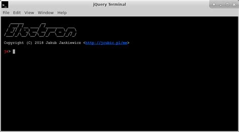 jquery electron|jquery terminal.